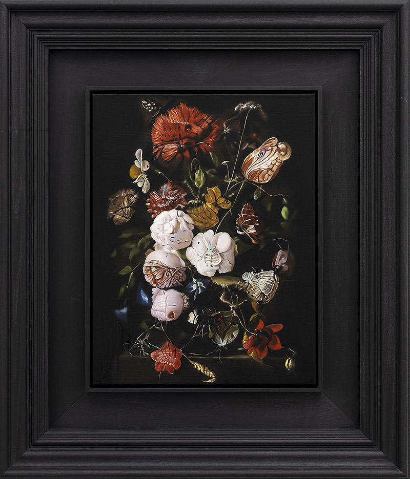 Mat Collishaw - pintura de flores e insectos