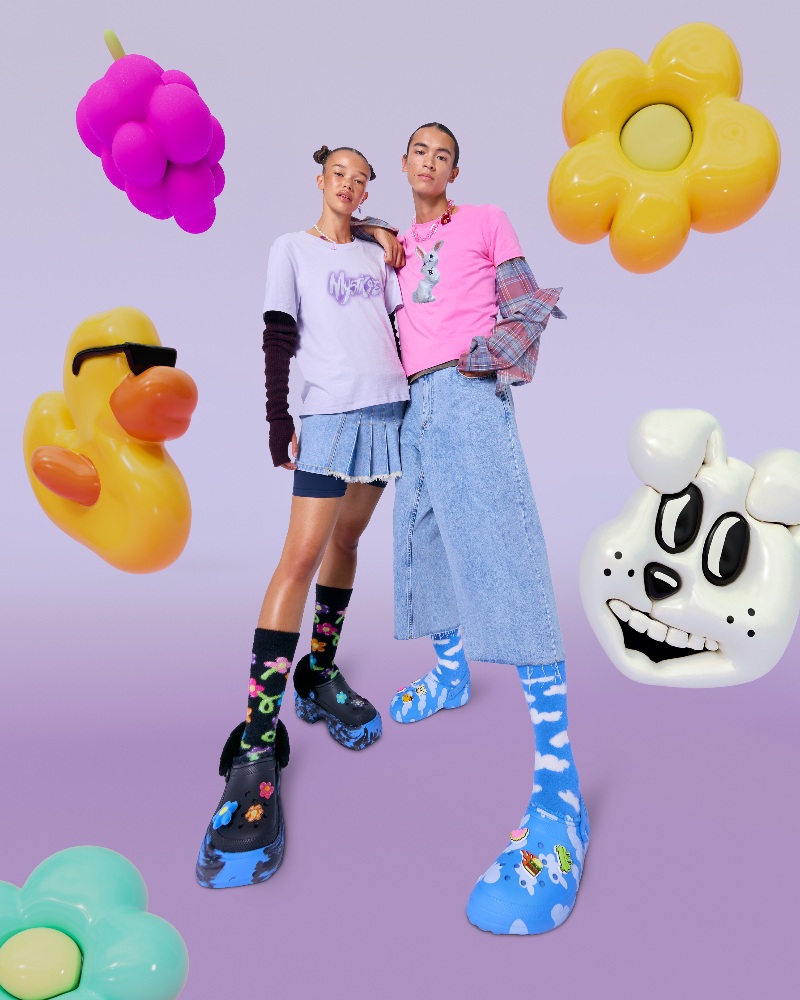 happy socks crocs zuecos calcetines nueva colección