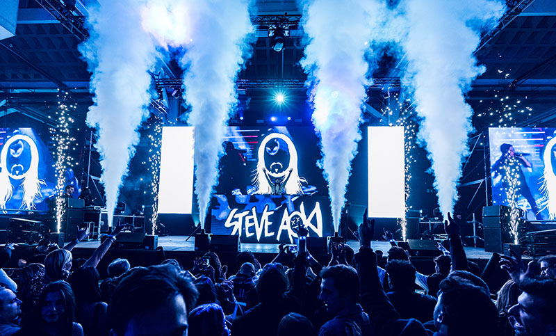 IQOS Game Changers Steve Aoki: el escenario en el concierto de Barcelona