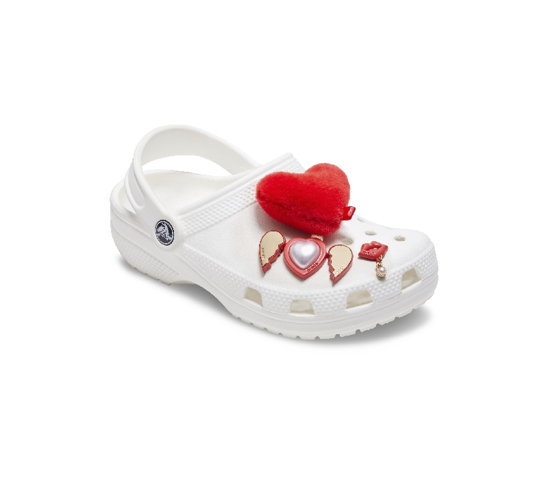 zuecos san valentín regalo crocs pins