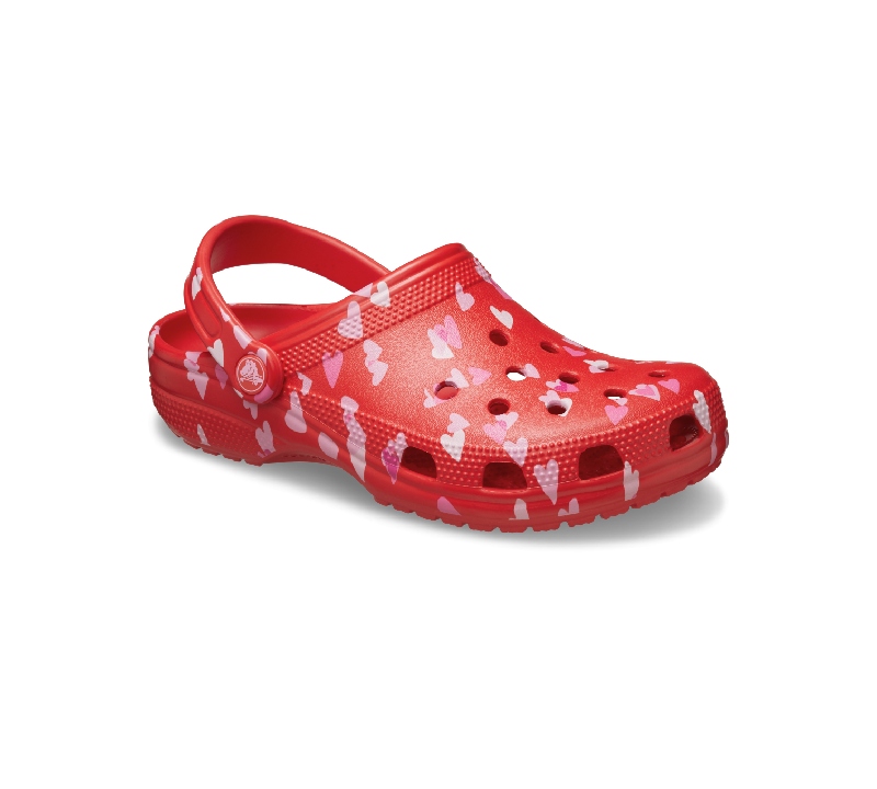 zuecos san valentín regalo crocs zapato corazones