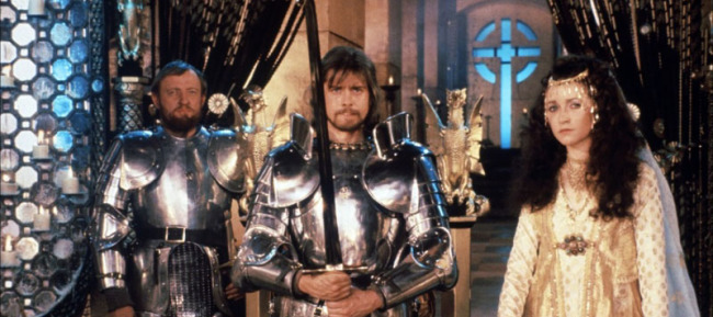 Foto promocional de la película Excalibur.